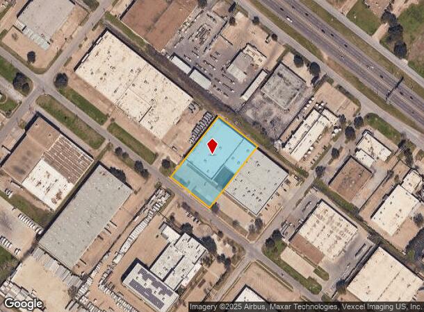 8120 Ambassador Row, Dallas, TX Parcel Map