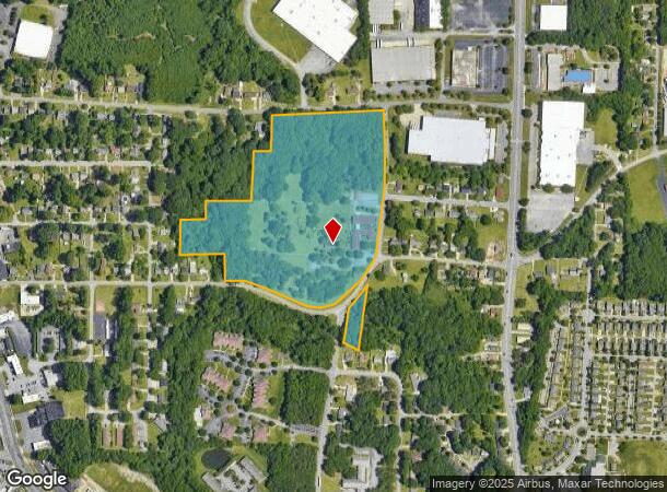 555 E Springfield Rd, High Point, NC Parcel Map