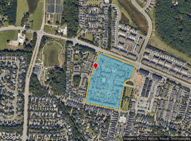 100 Revere Crossing Ln, Cary, NC Parcel Map