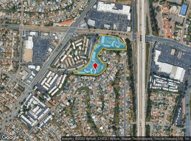 541 Jaffe Ct, San Diego, CA Parcel Map