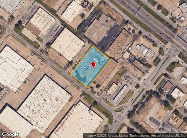  7500 Ambassador Row, Dallas, TX Parcel Map