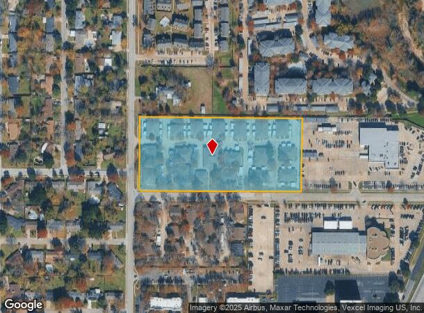 1604 N Hills Blvd, Hurst, TX Parcel Map