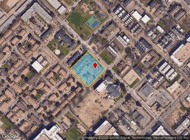  3737 Munger Ave, Dallas, TX Parcel Map