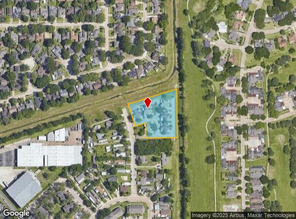  7830 Bayou Forest Dr, Houston, TX Parcel Map