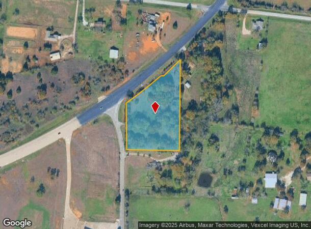  1000 N Potter Shop Rd, Cross Roads, TX Parcel Map