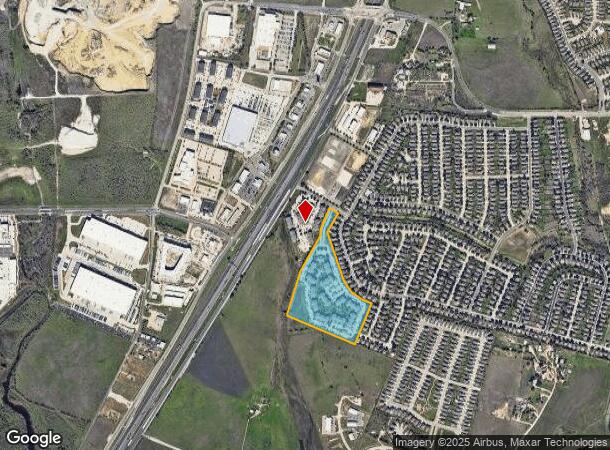  210 Amberwood S, Kyle, TX Parcel Map