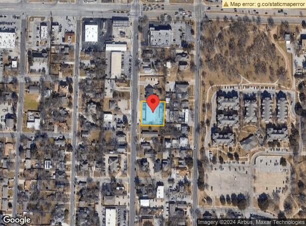  1706 N Elm St, Denton, TX Parcel Map