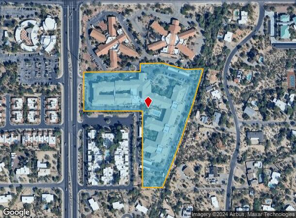  7900 N La Canada Dr, Tucson, AZ Parcel Map