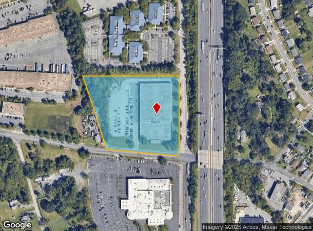 7100 Ambassador Rd, Baltimore, MD Parcel Map