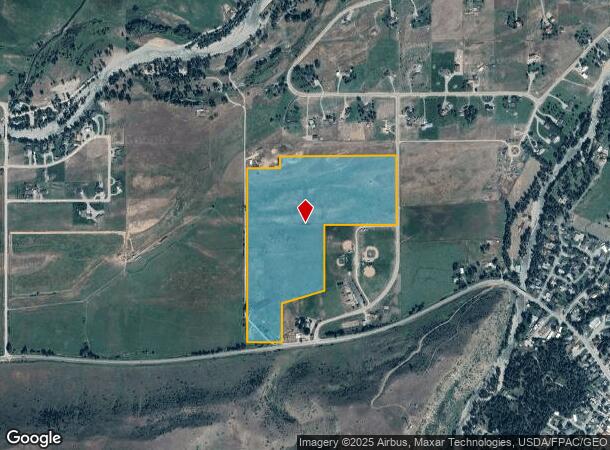 44 Fellows Ln, Absarokee, MT Parcel Map