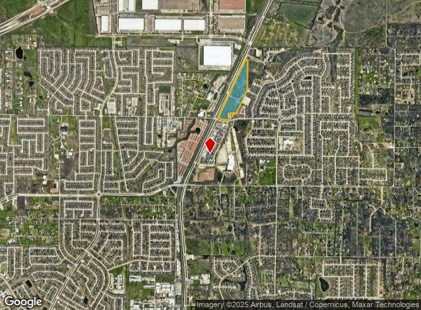  1400 N Main St, Keller, TX Parcel Map