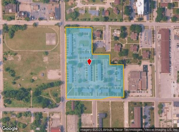  1400 Jefferson St, Gary, IN Parcel Map