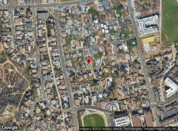  6728 Thomson Ct, San Diego, CA Parcel Map