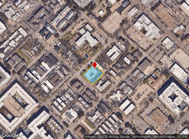 2808 Throckmorton St, Dallas, TX Parcel Map