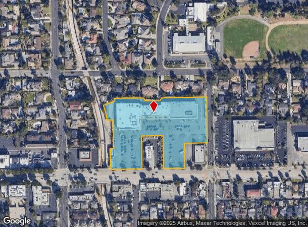  121 E Foothill Blvd, Arcadia, CA Parcel Map