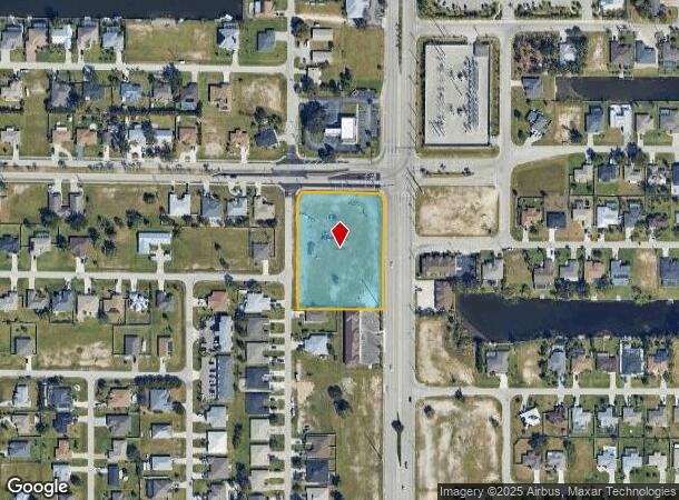 1606 Sw Santa Barbara Blvd, Cape Coral, FL Parcel Map