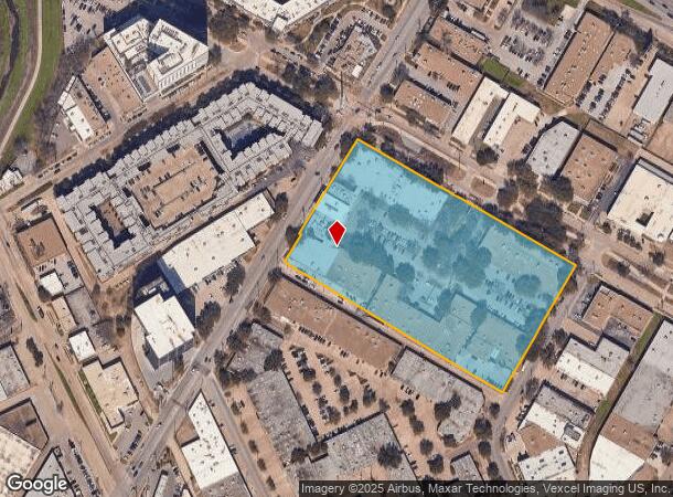  1617 Hi Line Dr, Dallas, TX Parcel Map