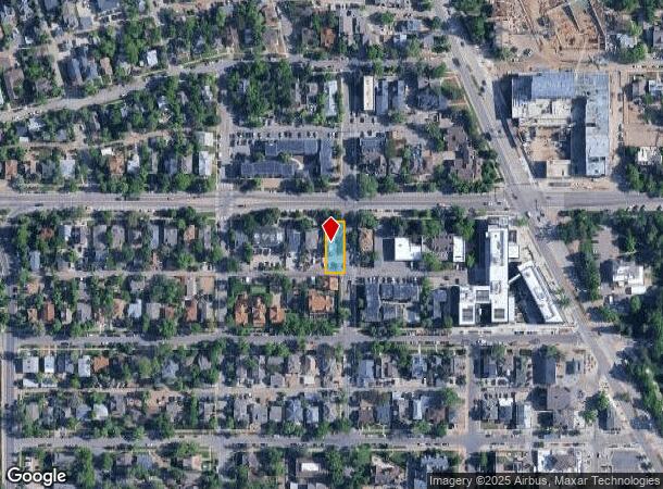 1044 University Ave, Boulder, CO Parcel Map