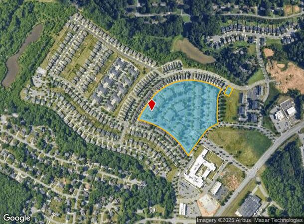 2454 Hillcrest Center Cir, Winston Salem, NC Parcel Map