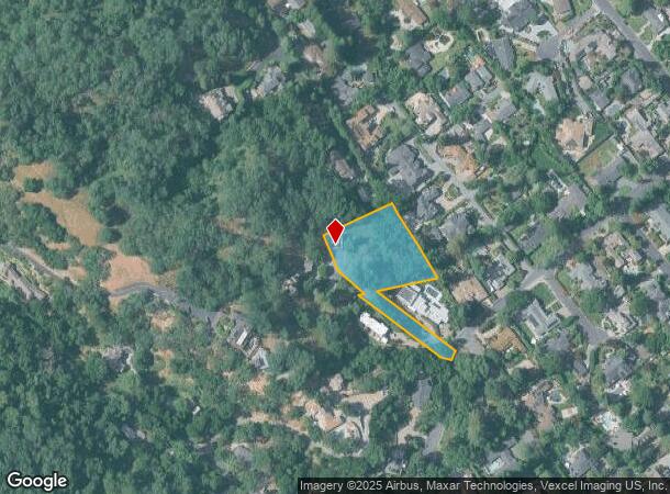 1640 Las Trampas Rd, Alamo, CA Parcel Map