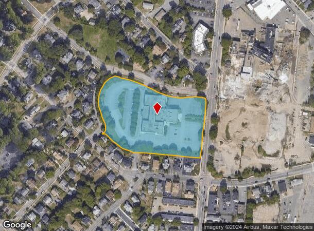  825 Washington St, Norwood, MA Parcel Map