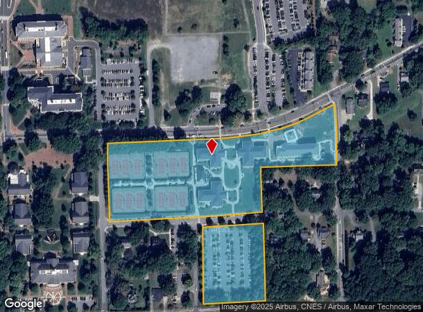  500 E College Ave, Elon, NC Parcel Map