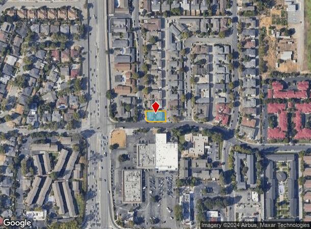  851 Burbank Dr, Santa Clara, CA Parcel Map