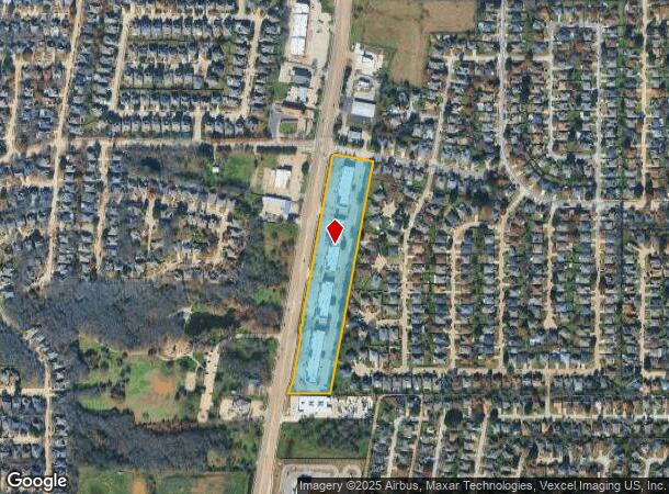 6407 S Cooper St, Arlington, TX Parcel Map