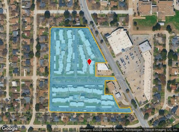 1109 N Carrier Pkwy, Grand Prairie, TX Parcel Map