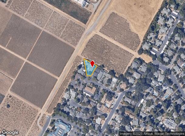 1356 Monte Vista Ave, Saint Helena, CA Parcel Map