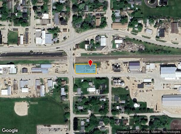  100 E Adams St, Waterman, IL Parcel Map