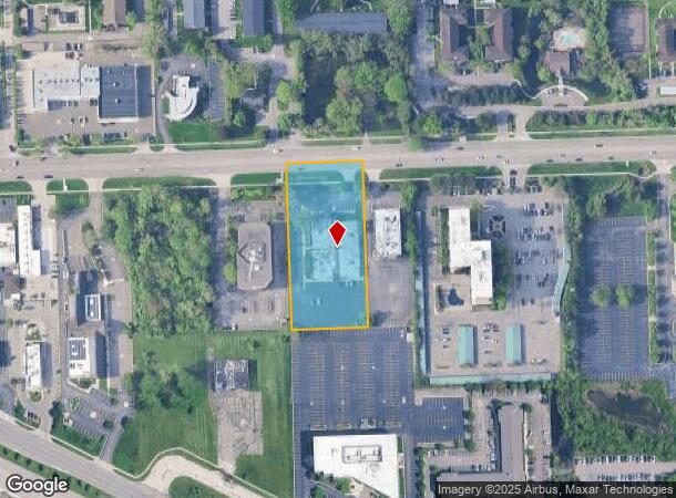 25865 W 12 Mile Rd, Southfield, MI Parcel Map
