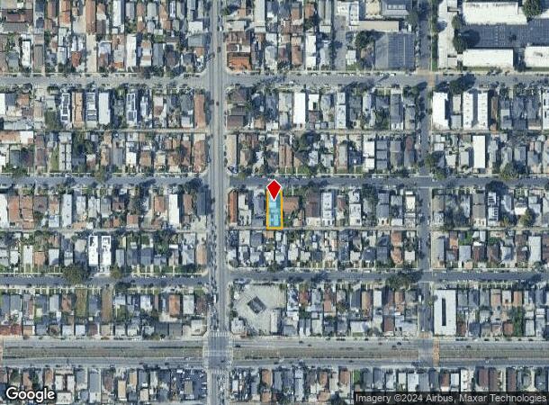  1366 W 37Th Pl, Los Angeles, CA Parcel Map