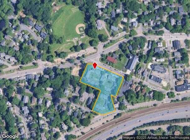  52 Ash St, Auburndale, MA Parcel Map