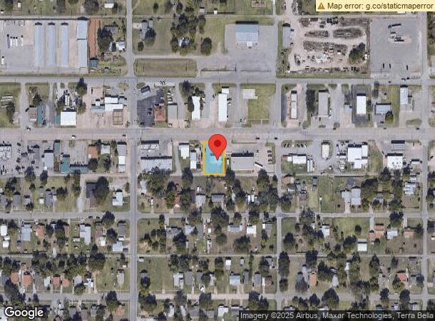  1119 E Main St, Cushing, OK Parcel Map