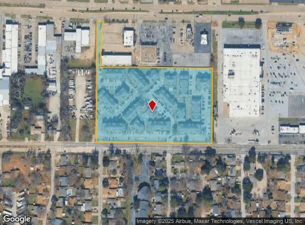 1801 W Arkansas Ln, Arlington, TX Parcel Map