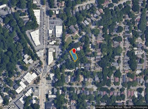  1221 Euclid Ave Ne, Atlanta, GA Parcel Map