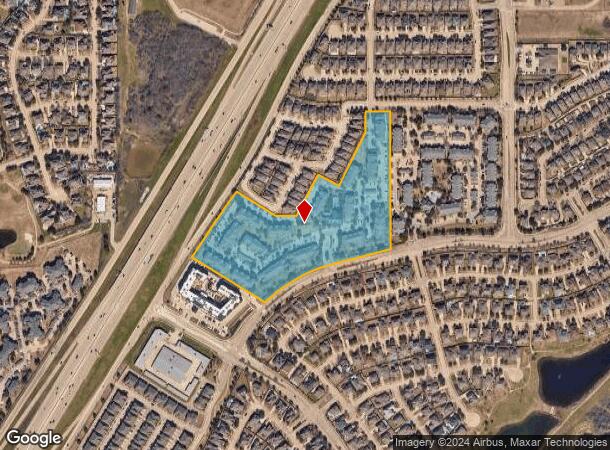  1220 Indian Run Dr, Carrollton, TX Parcel Map