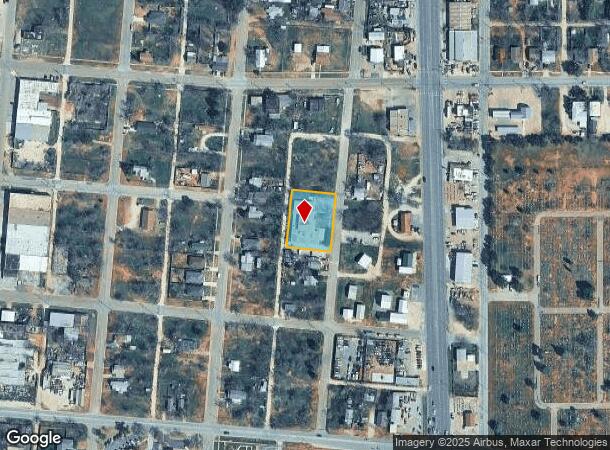  1202 Ash St, Abilene, TX Parcel Map