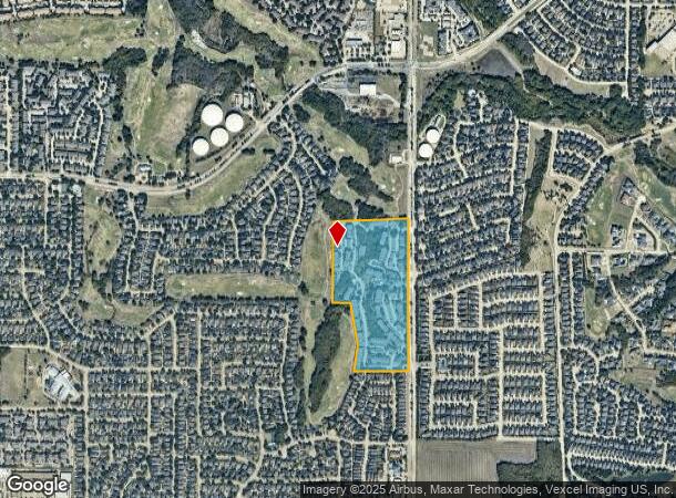  9601 Custer Rd, Plano, TX Parcel Map