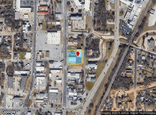  619 S Locust St, Denton, TX Parcel Map