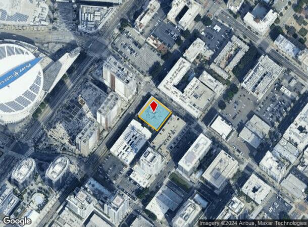  1100 S Flower St, Los Angeles, CA Parcel Map