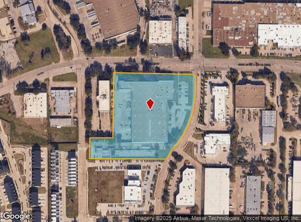  2020 Valley View Ln, Dallas, TX Parcel Map