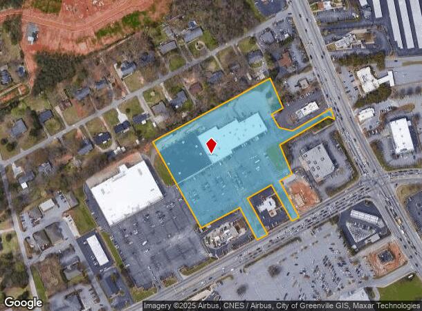 114 W Butler Rd, Mauldin, SC Parcel Map