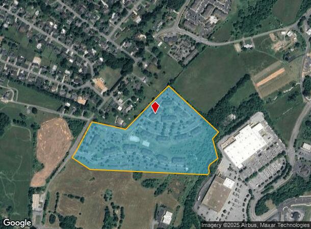  1185 W Mountain View Rd, Johnson City, TN Parcel Map