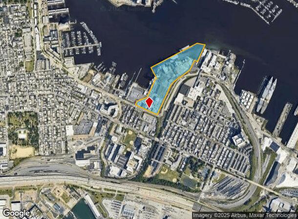 1100 E Key Hwy, Baltimore, MD Parcel Map