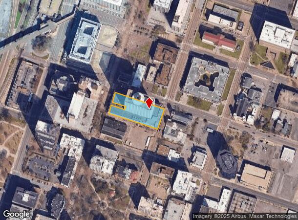 100 N Main St, Memphis, TN Parcel Map