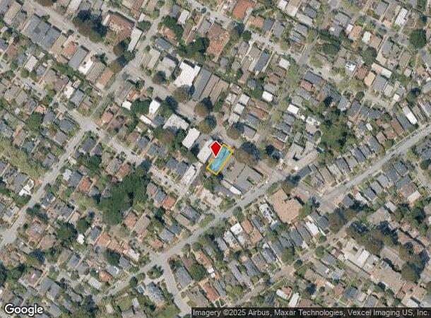 1017 El Camino Real, Burlingame, CA Parcel Map