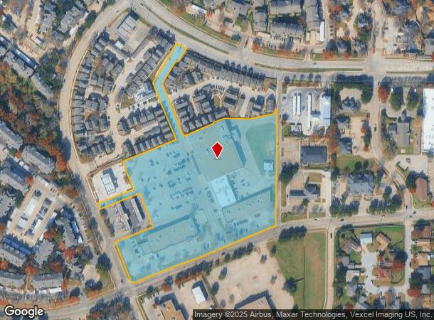  1801 Brown Blvd, Arlington, TX Parcel Map