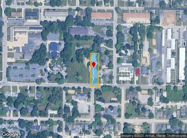 1100 W Riverside Ave, Muncie, IN Parcel Map